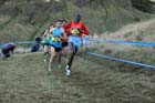 Jonny Taylor and Asbel Kiprop lead the invitational mens 4k BUPA Great Edinburgh Cross Country. Photo: David T. Hewitson/Sports for All Pics